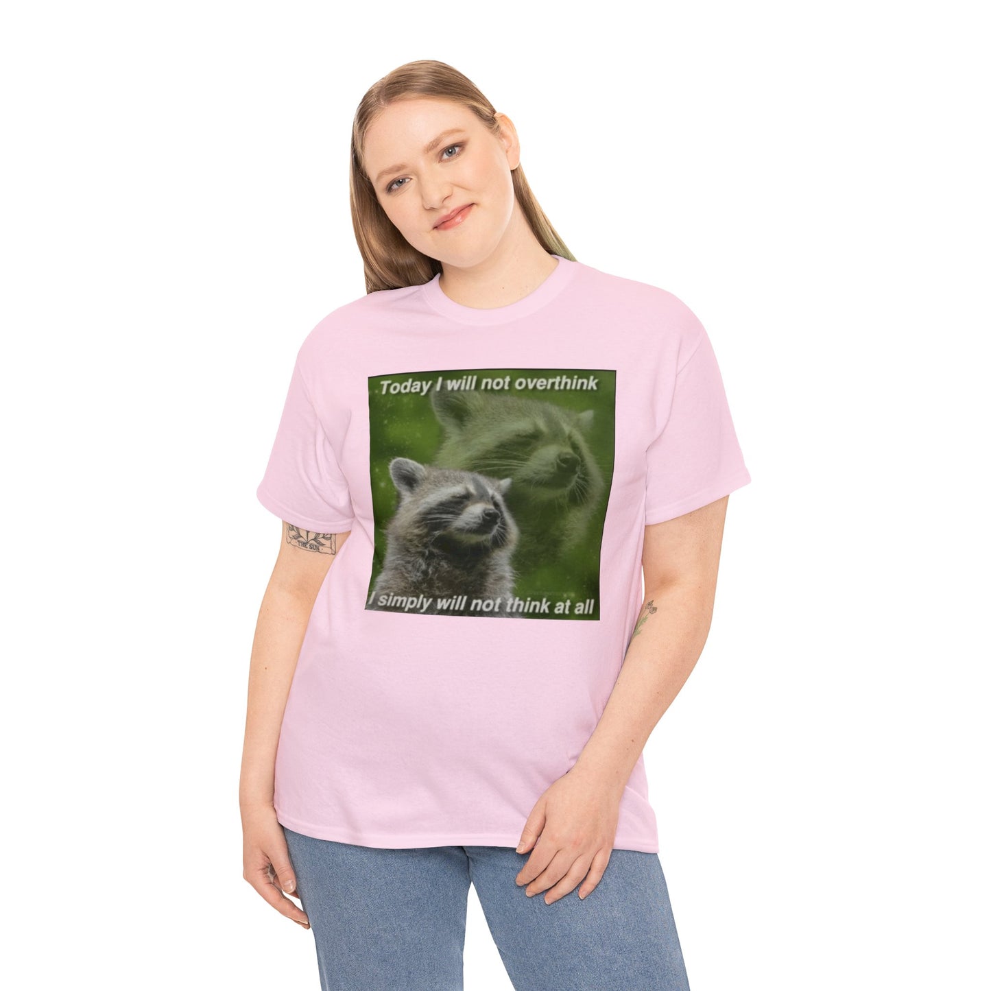 Today I Will Not Overthink, Simply Will Not Think At All , Possum Shirts, Cute Opossum Tee, Dank Meme Quote Shirt, Trash Panda Meme