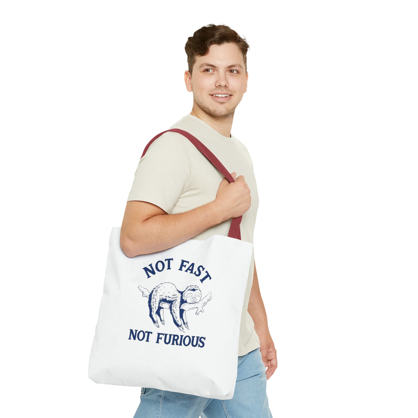 Not Fast Not Furious Meme Tote Bag