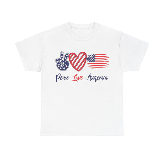 Peace Love America Tee Unisex Shirt