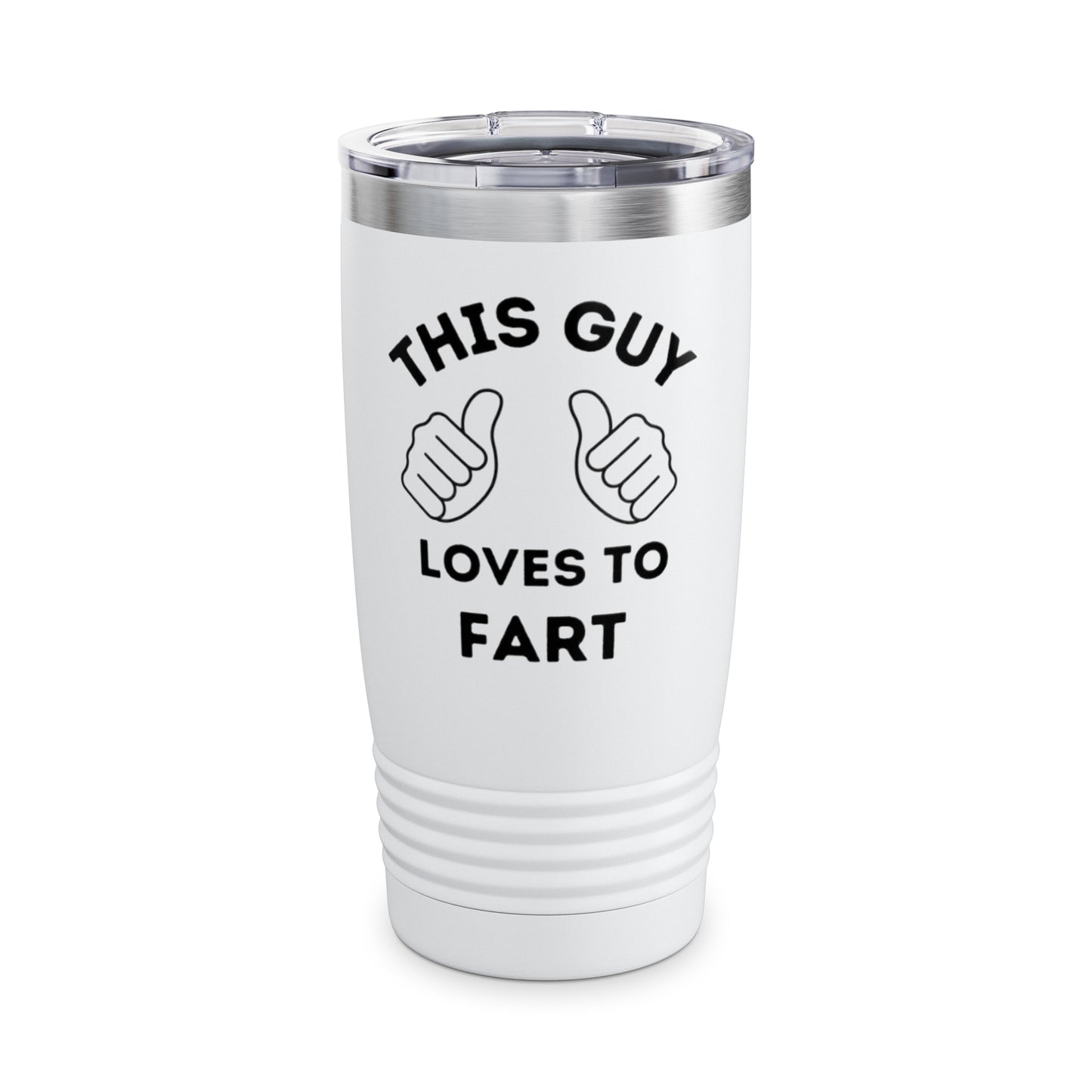 This Guy Loves To Fart Ringneck Tumbler, 20oz