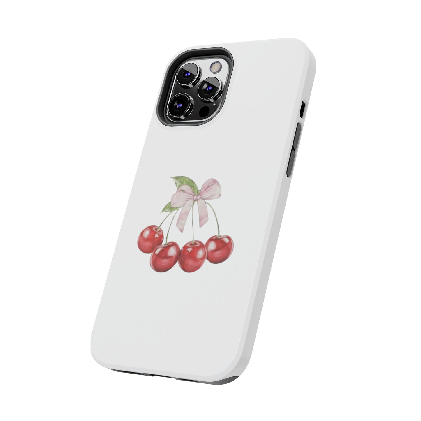 Cherries With Ribbon Aesthetic Tough Phone Cases