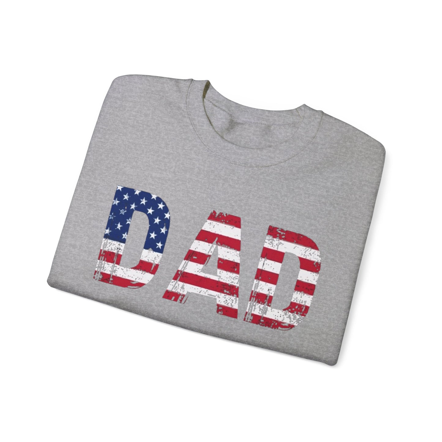 Dad American Flag Crewneck Unisex Crewneck Sweatshirt