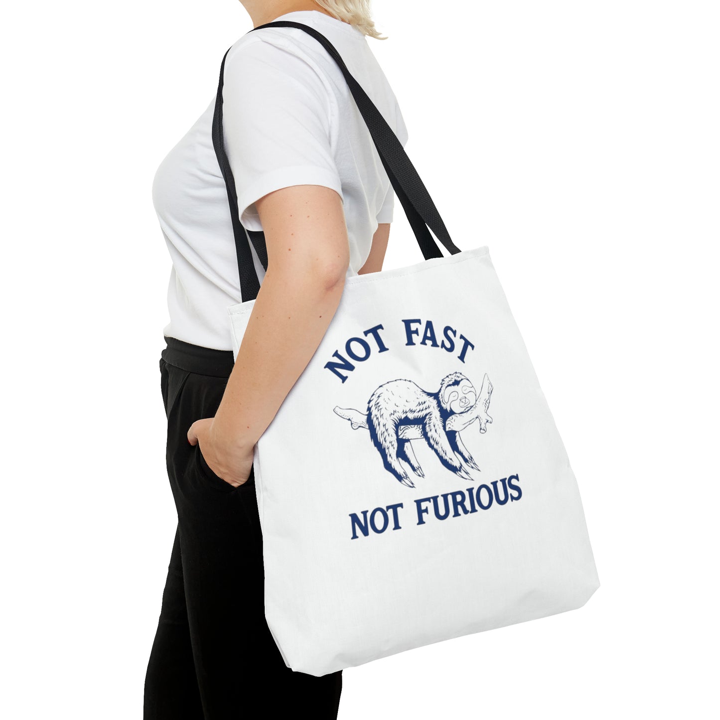 Not Fast Not Furious Meme Tote Bag