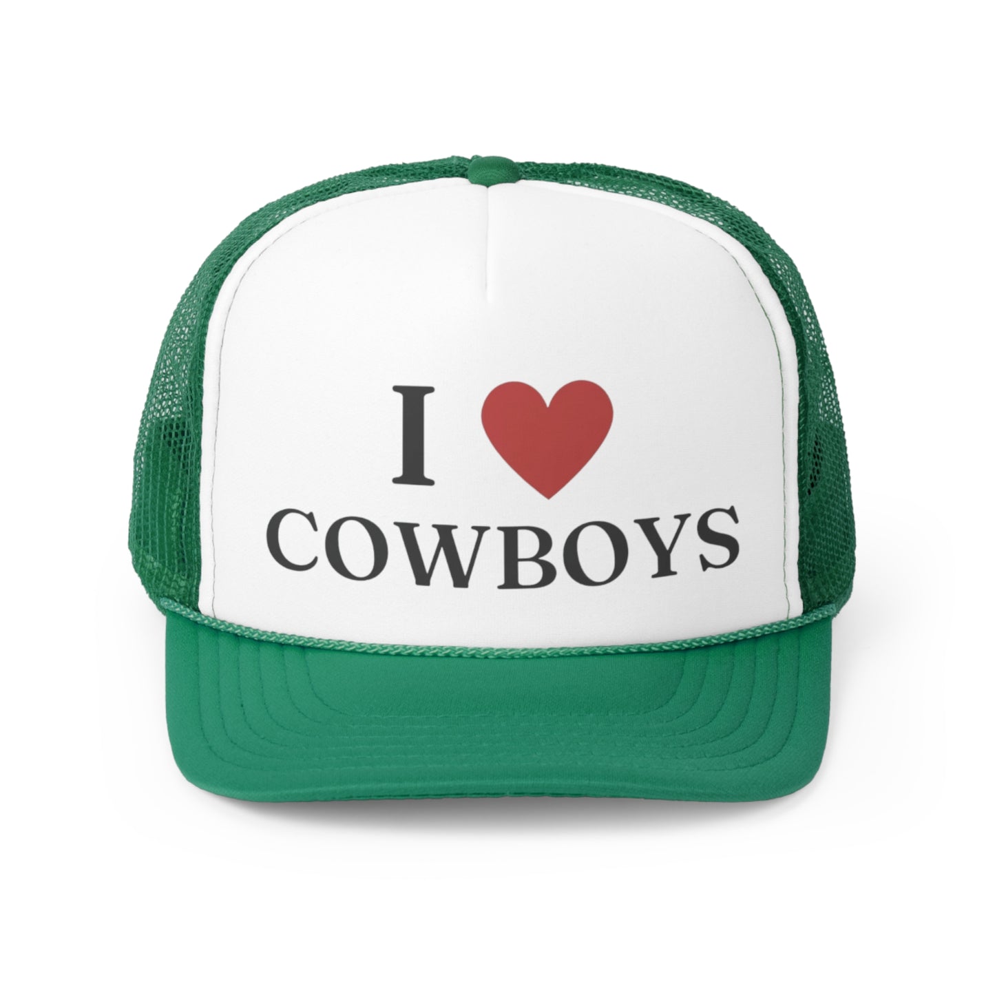 I Love Cowboys Trucker Caps