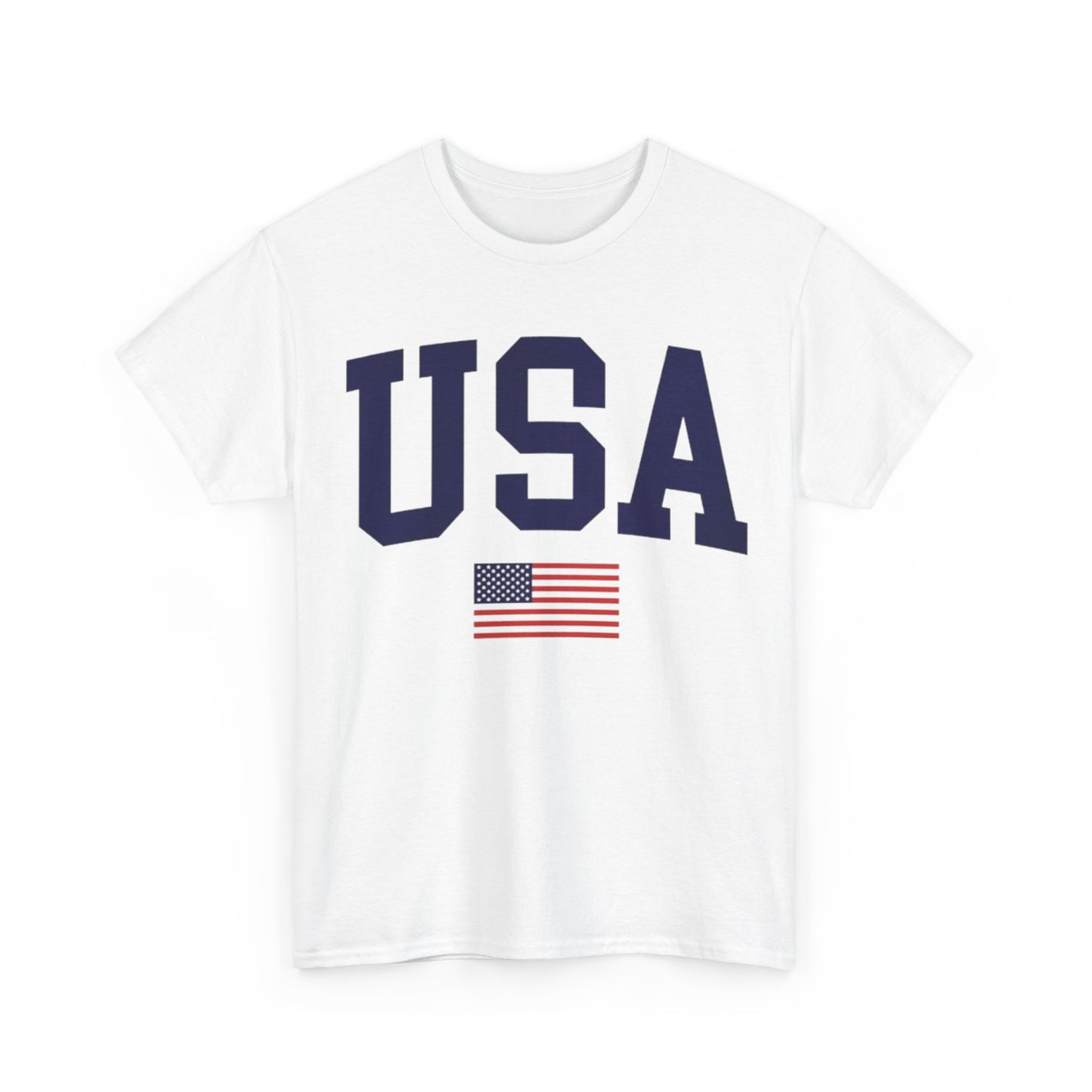 USA Solid Color With Flag Tee Unisex Shirt