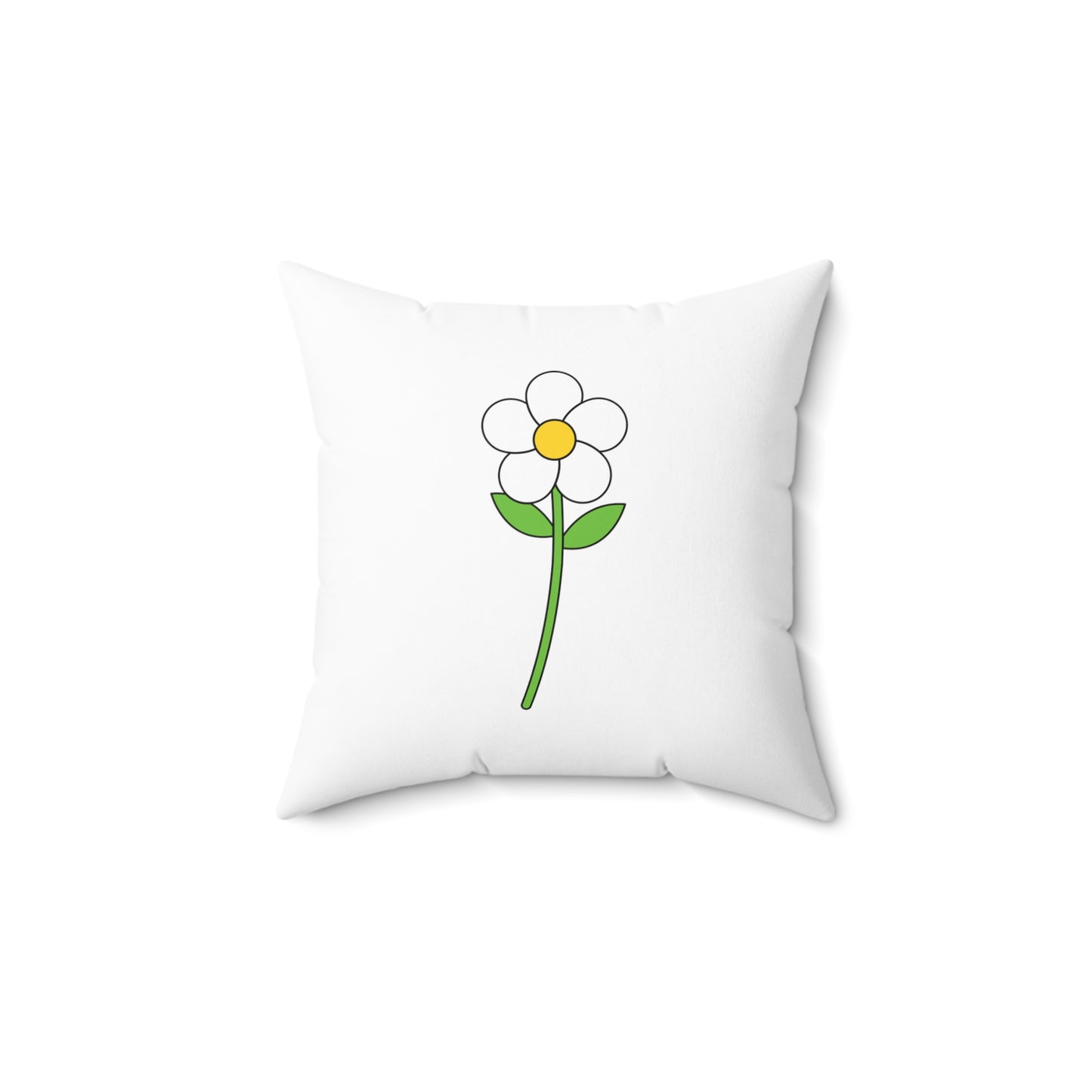 Flowers Aesthetic Polyester Square Pillow