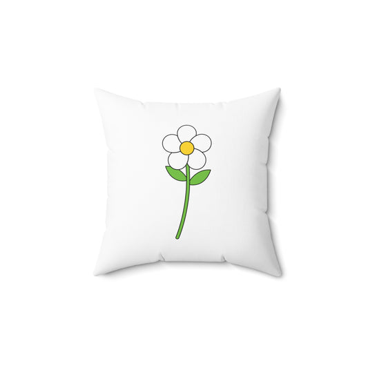 Flowers Aesthetic Polyester Square Pillow