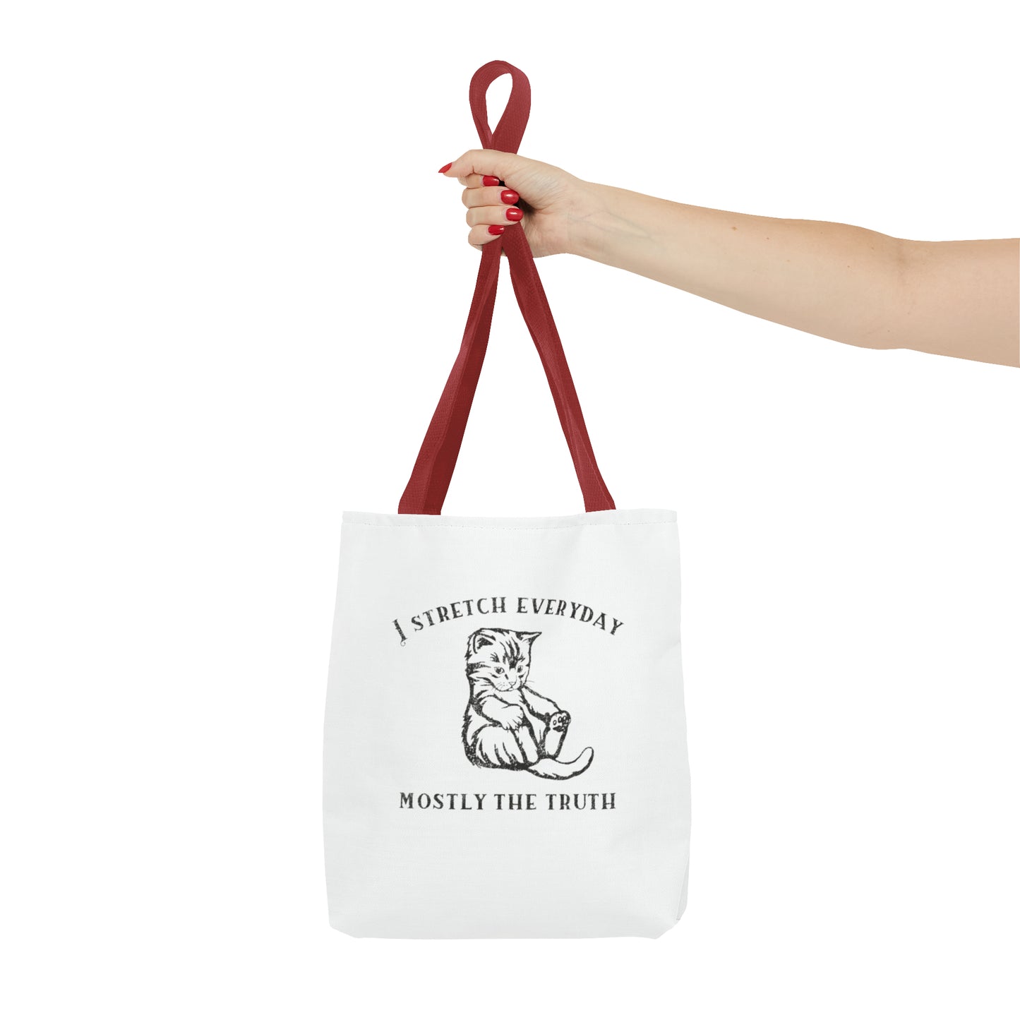 I Strecth Everyday Mostly The Truth Meme Tote Bag