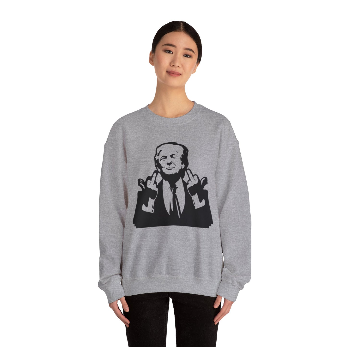 Middle Fingers Assassination Attempt Unisex Crewneck Sweatshirt