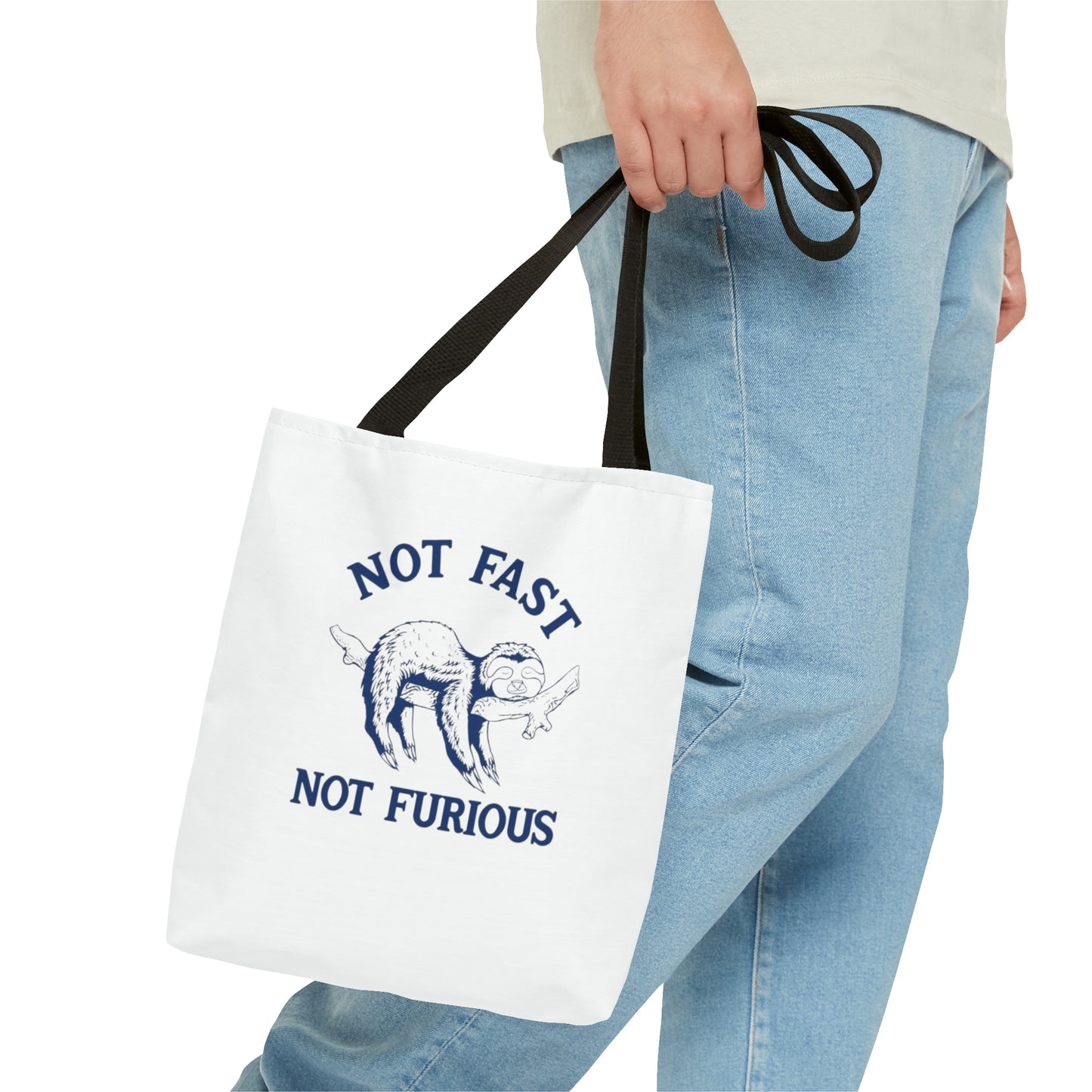 Not Fast Not Furious Meme Tote Bag