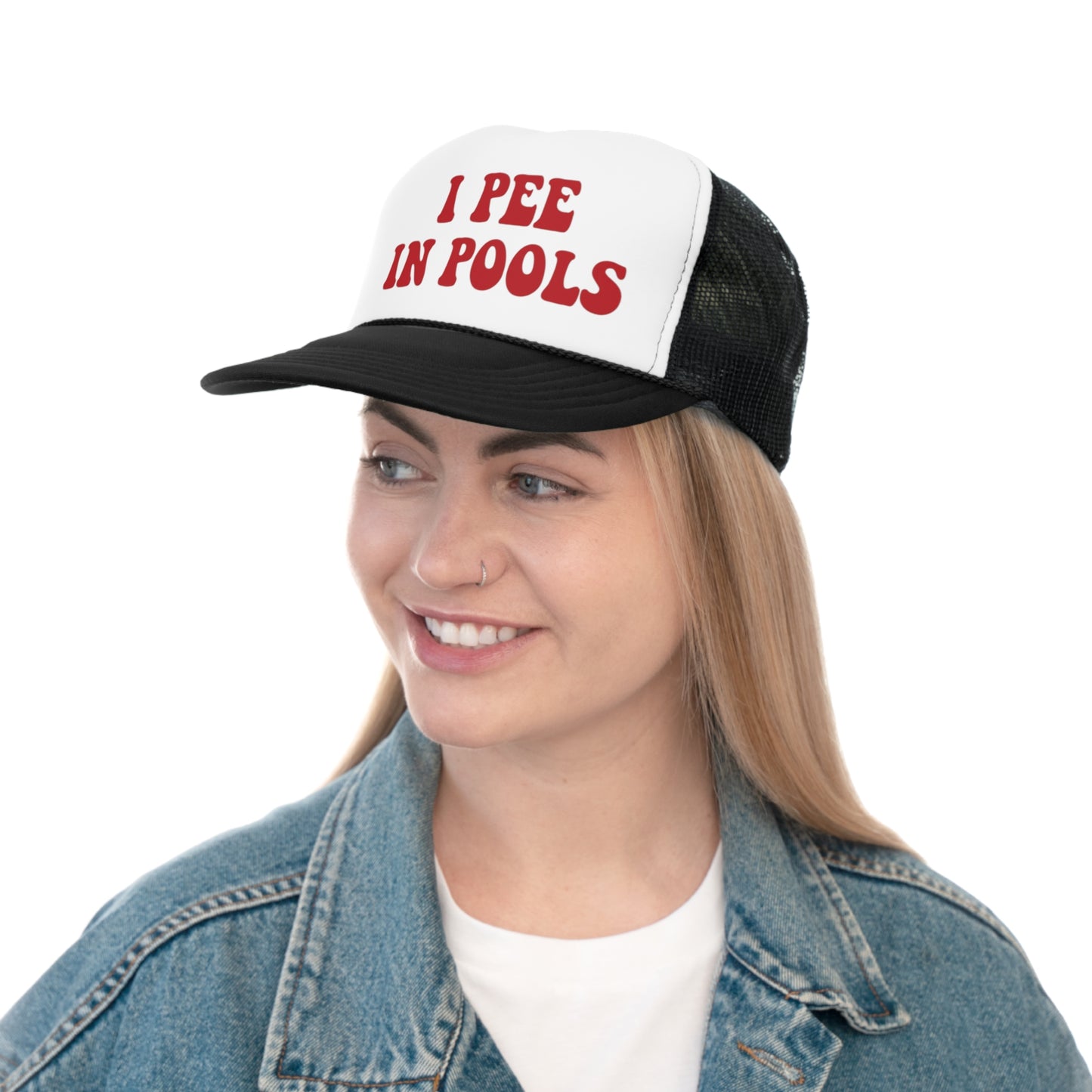 I Pee In Pools Trucker Caps