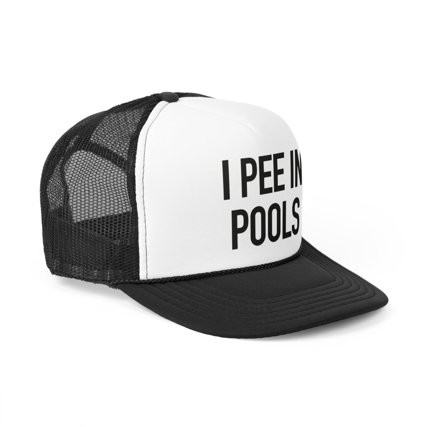 I Pee In Pools Trucker Hat, Trendy Hats, Meme Hat