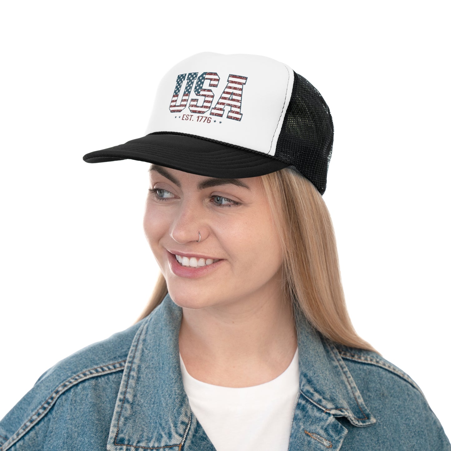 USA 1776 Trucker Hat, Funny Hats, Gift Hat, Parody Trucker Hat, Trendy Hats, Meme Hat