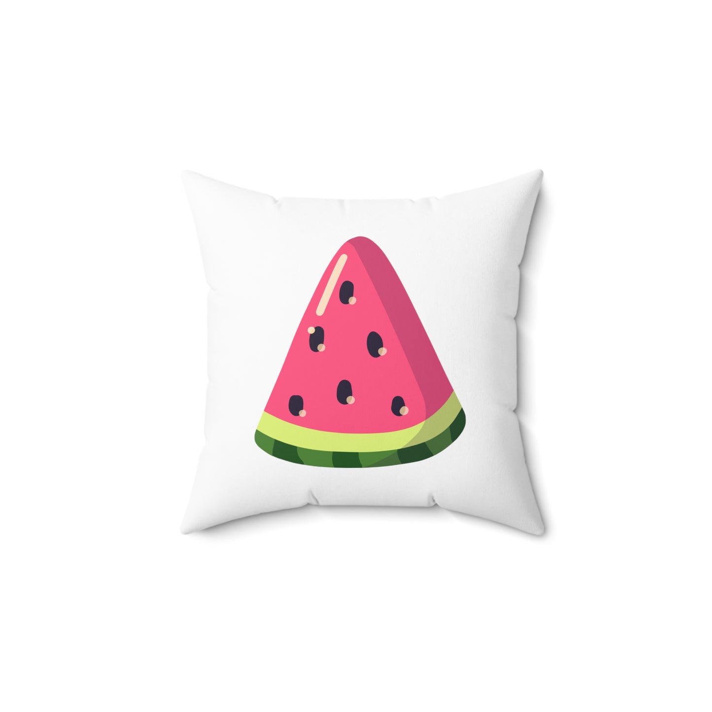 Watermelon Slice Aesthetic Polyester Square Pillow