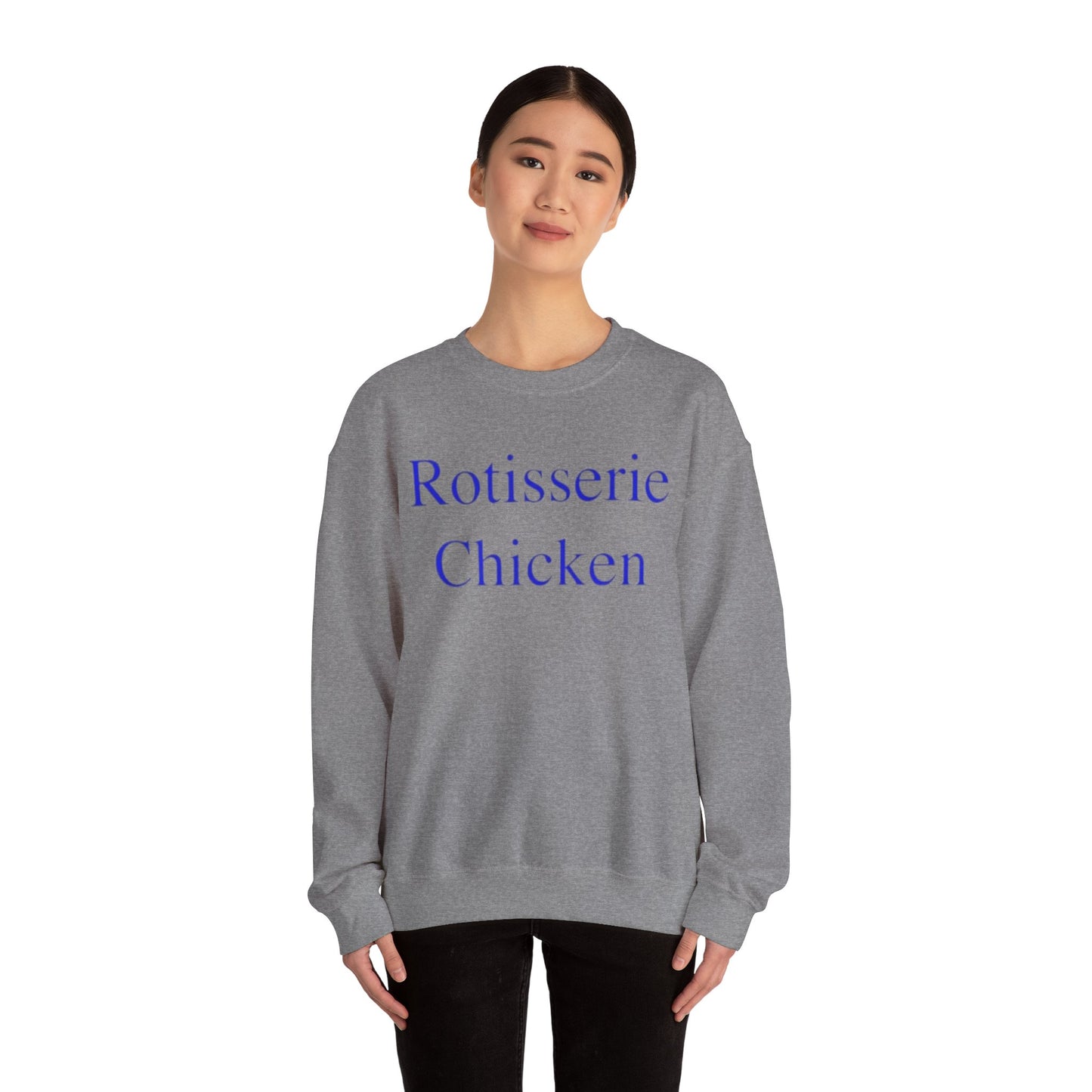 Rotisserie Chicken Adult Unisex Crewneck,  Gift Shirt, Parody crewneck