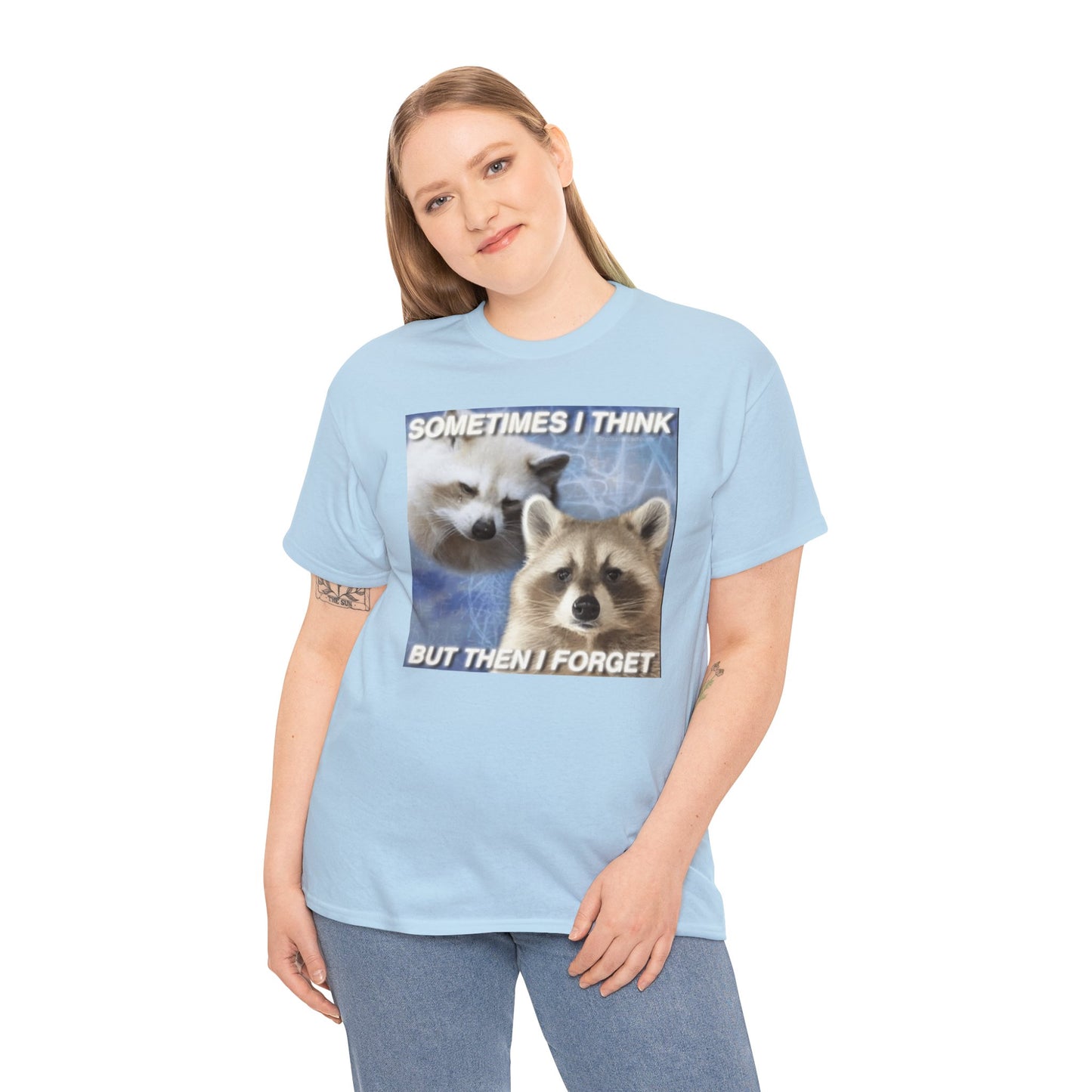 Sometimes I Think... But Then I Forget, , Opossum Shirt, Possum Shirts, Cute Opossum Tee, Dank Meme Quote Shirt, Trash Panda Meme