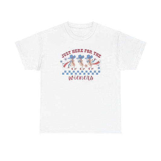 Just Here Fore The Wieners V2 4th of July Tee Unisex Shirt