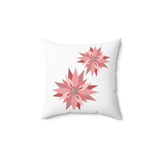 Fractal Flowers Aesthetic Polyester Square Pillow