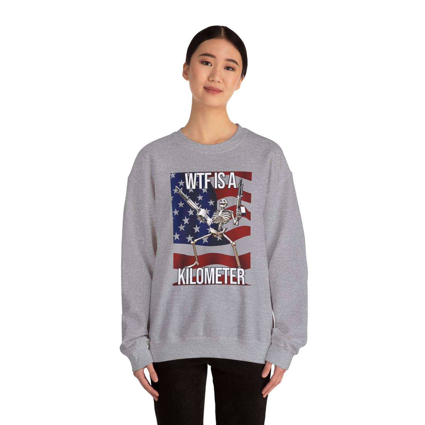 WTF Is A Kilometer Unisex Crewneck Sweatshirt