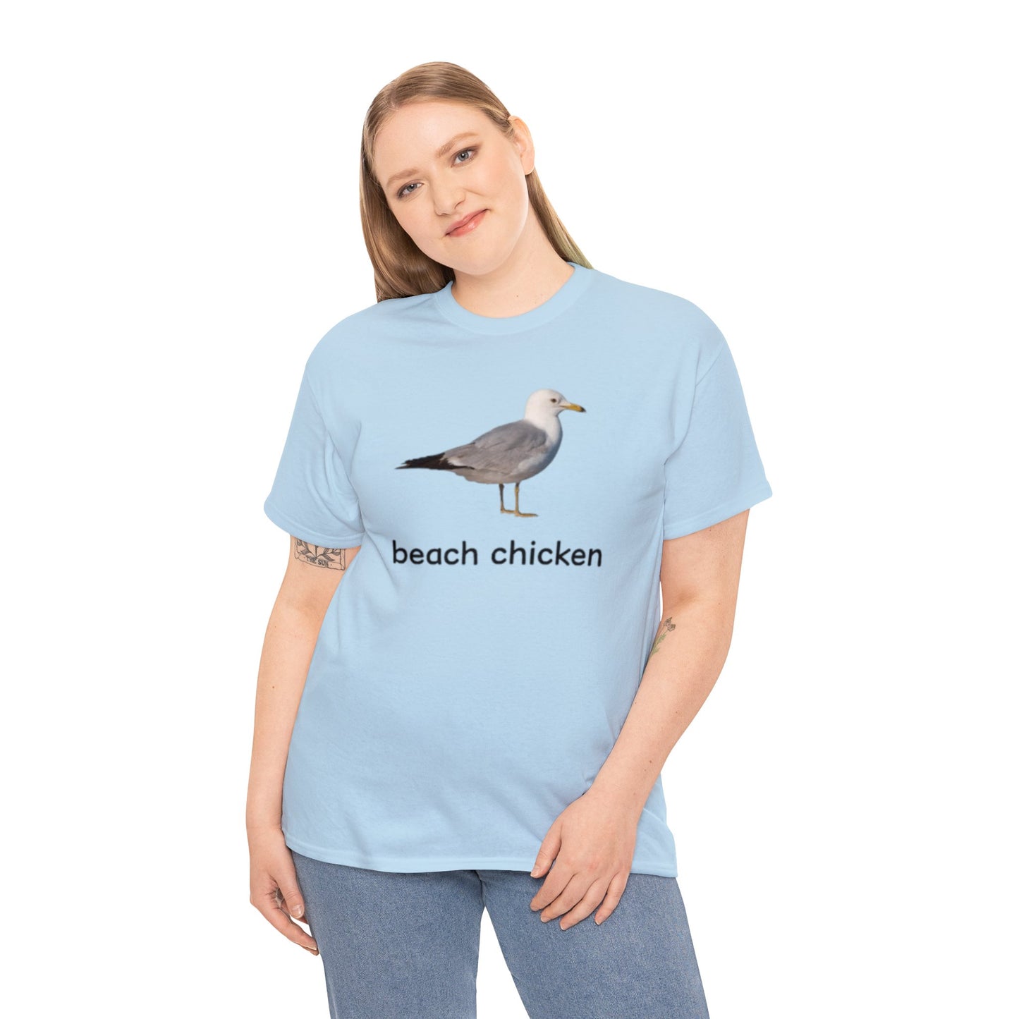 Beach Chicken Funny T Shirt Unisex