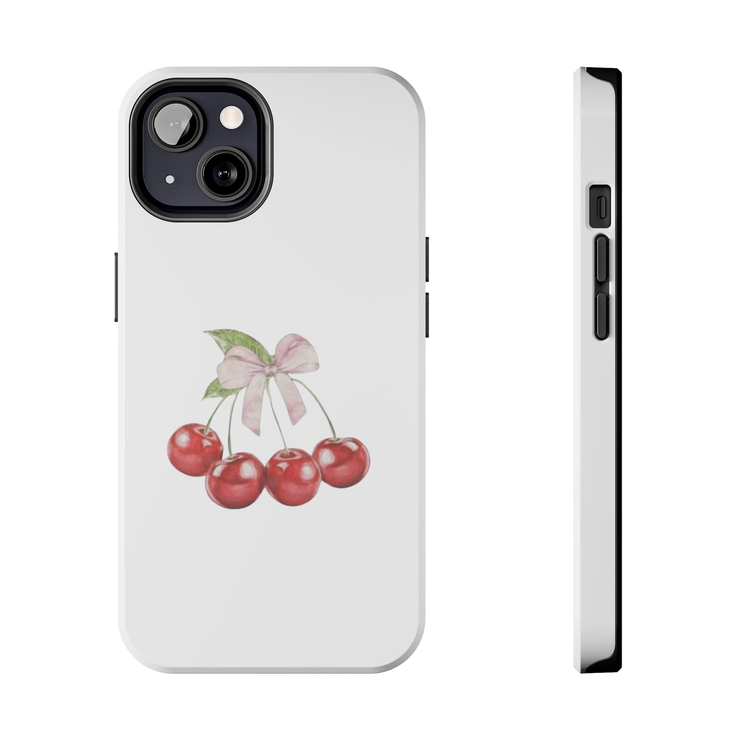 Cherries With Ribbon Aesthetic Tough Phone Cases