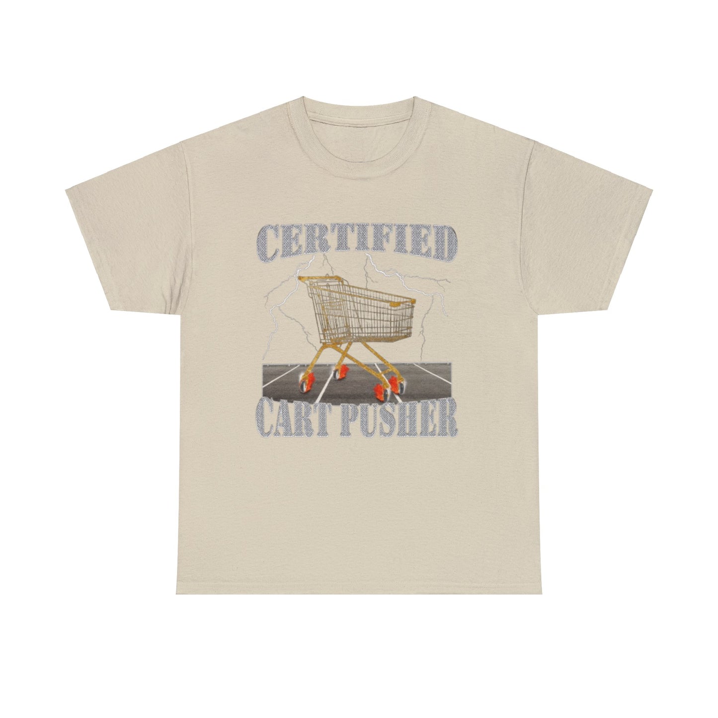 Certified Cart Pusher Adult Unisex Shirt, Funny Meme Tee