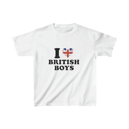 I Love British Boys Baby Tee