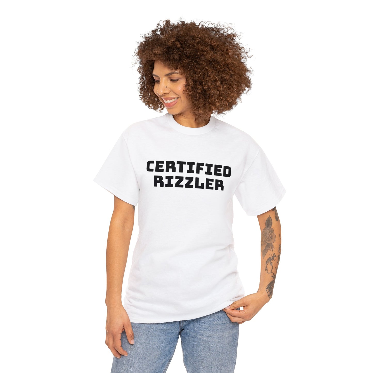 Certified Rizzler Adult Unisex Shirt, Funny Cat Shirt