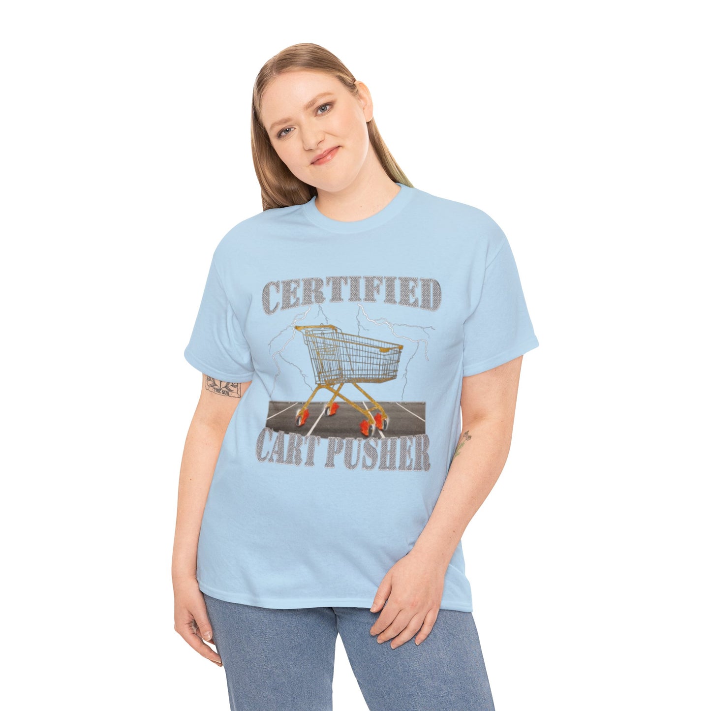 Certified Cart Pusher Adult Unisex Shirt, Funny Meme Tee