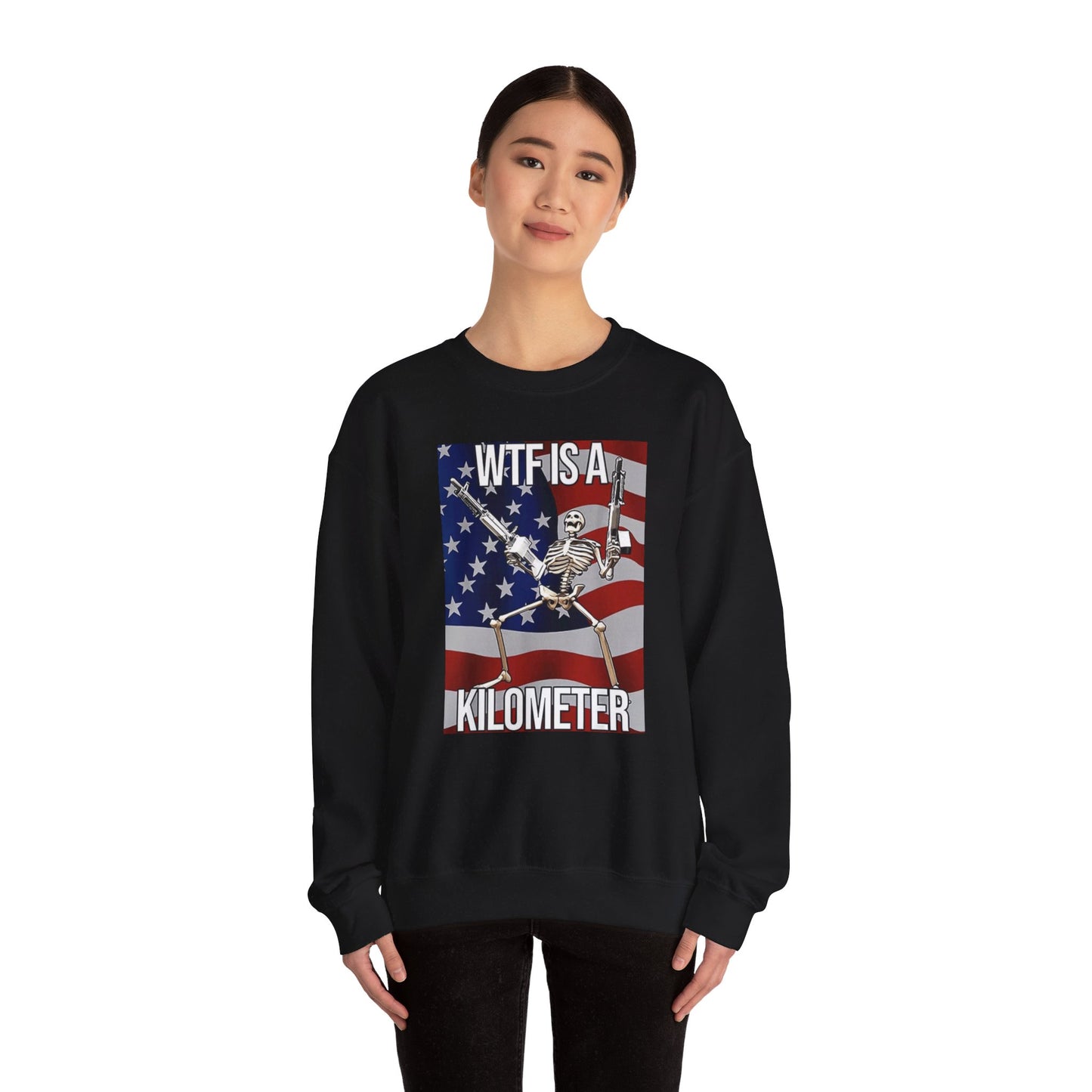 WTF Is A Kilometer Unisex Crewneck Sweatshirt