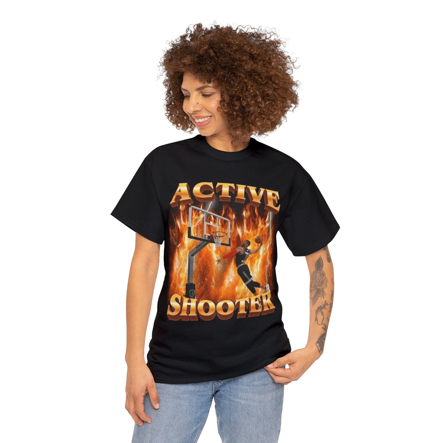 Active Shooter Basketball Adult Unisex Shirt