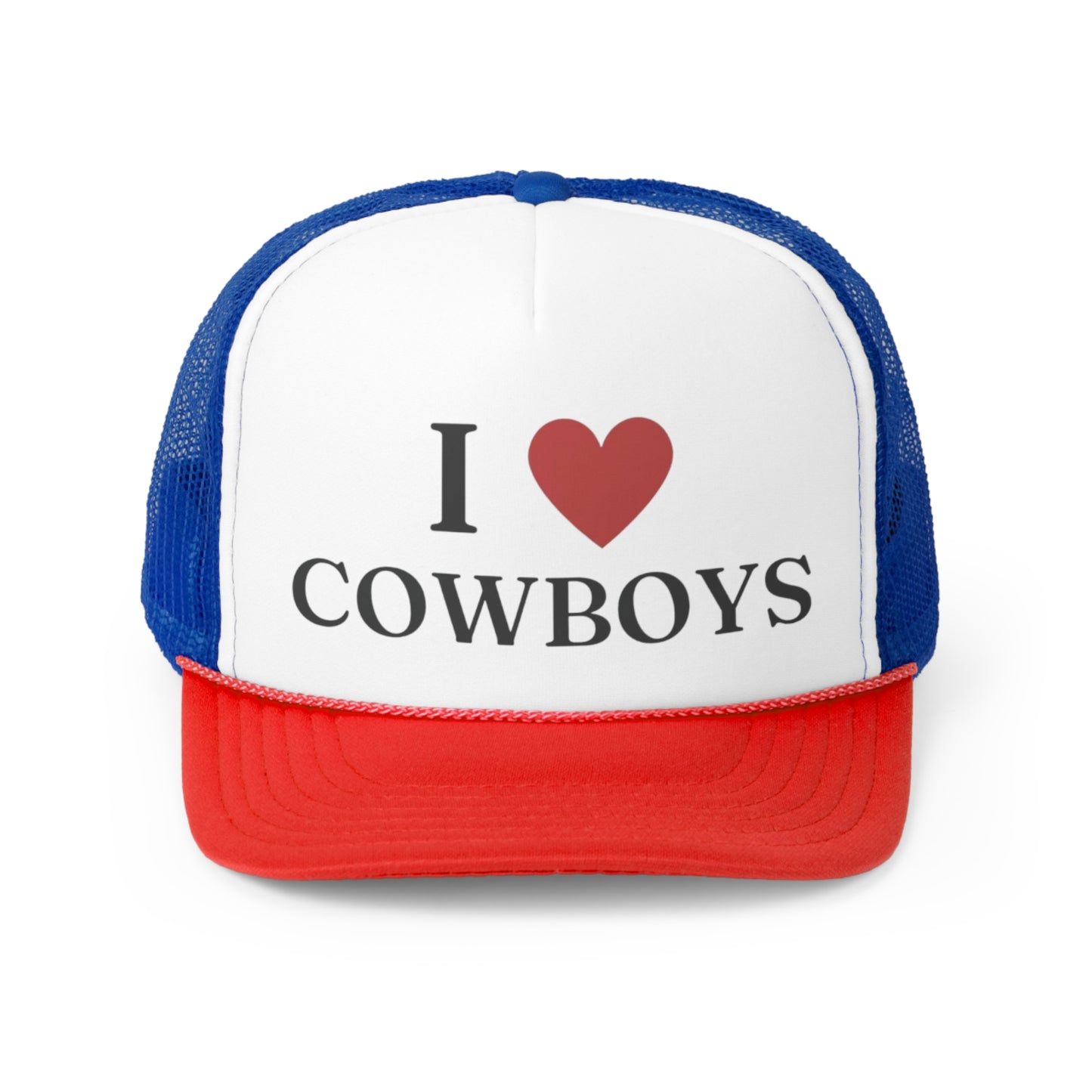 I Love Cowboys Trucker Caps