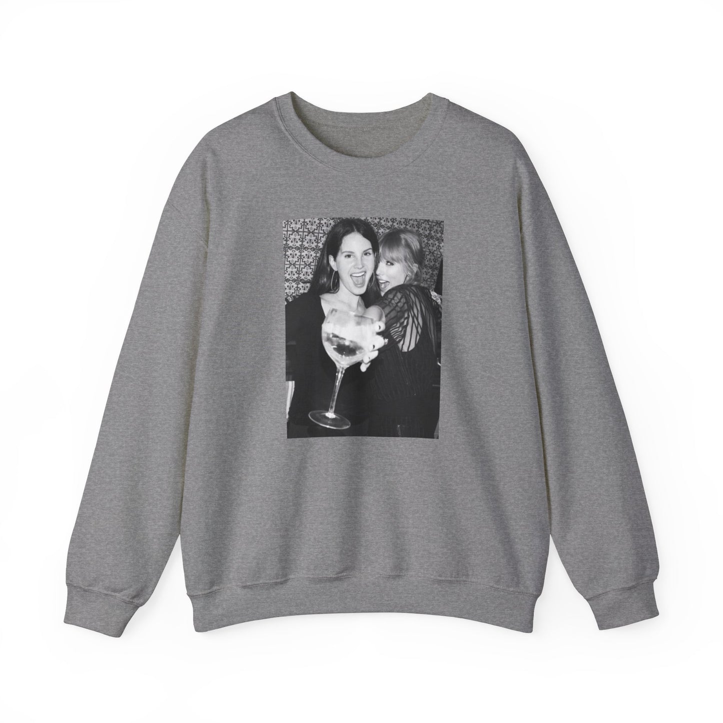 Taylor Black and White Unisex Crewneck Sweatshirt