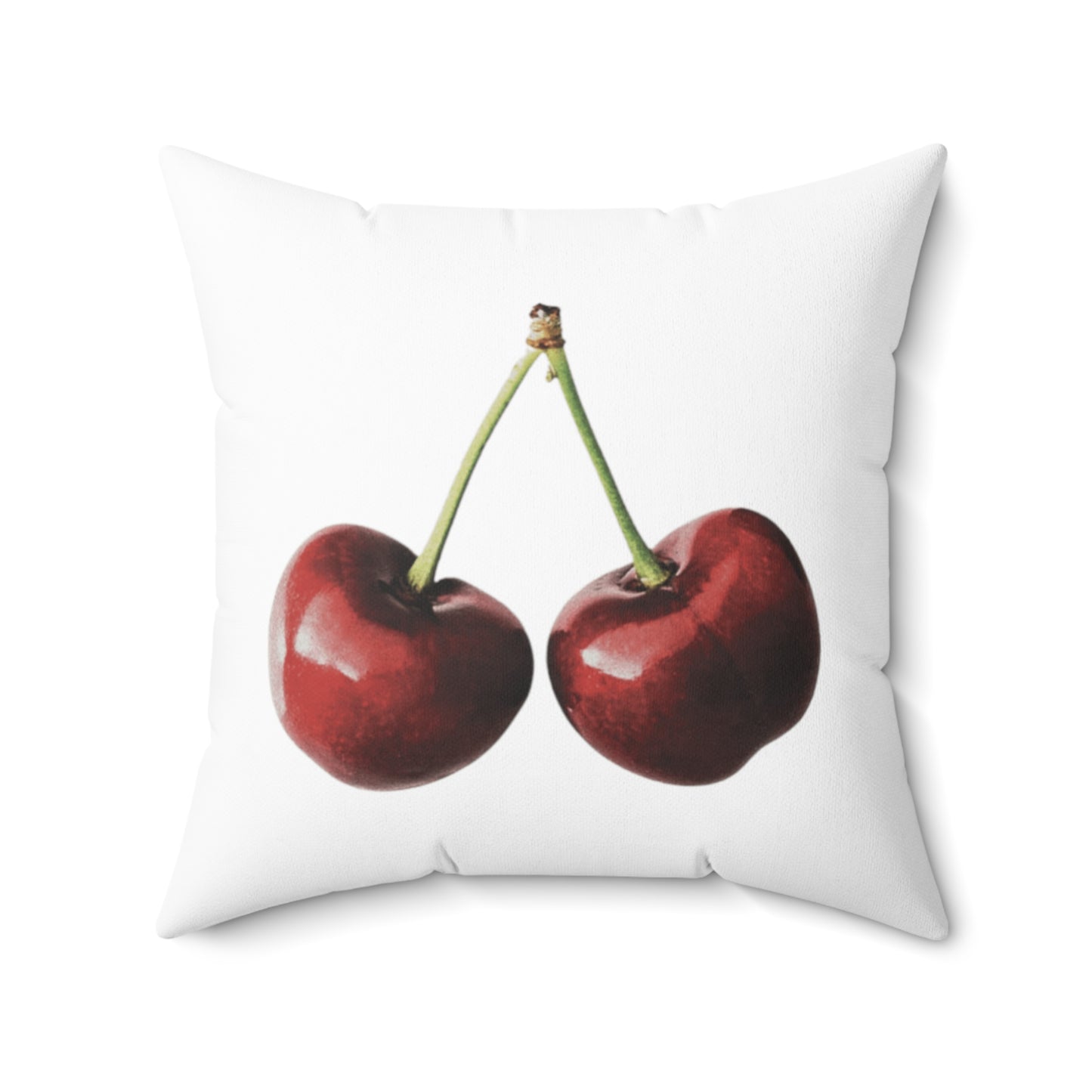 Cherries Aesthetic Polyester Square Pillow