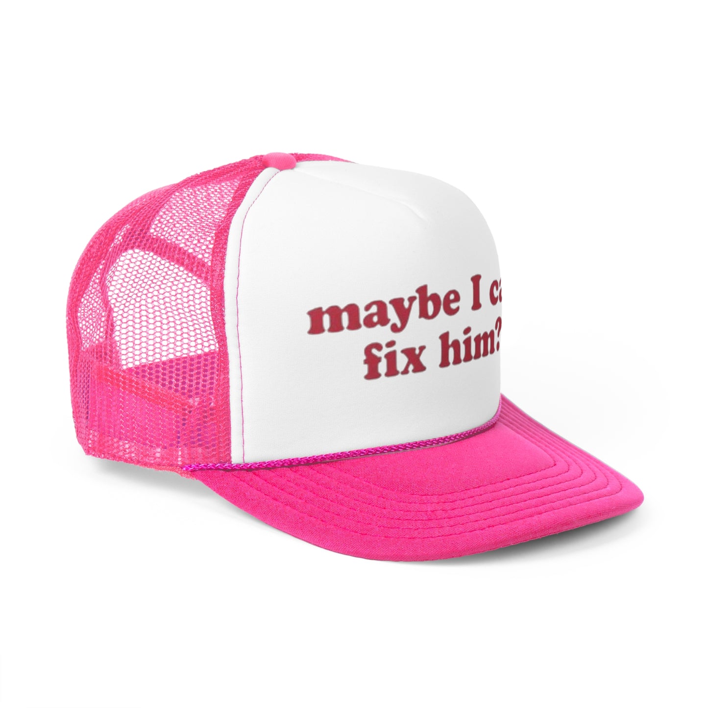 Maybe I Can Fix Him Trucker Hat, Funny Hats, Gift Hat, Parody Trucker Hat, Trendy Hats, Meme Hat