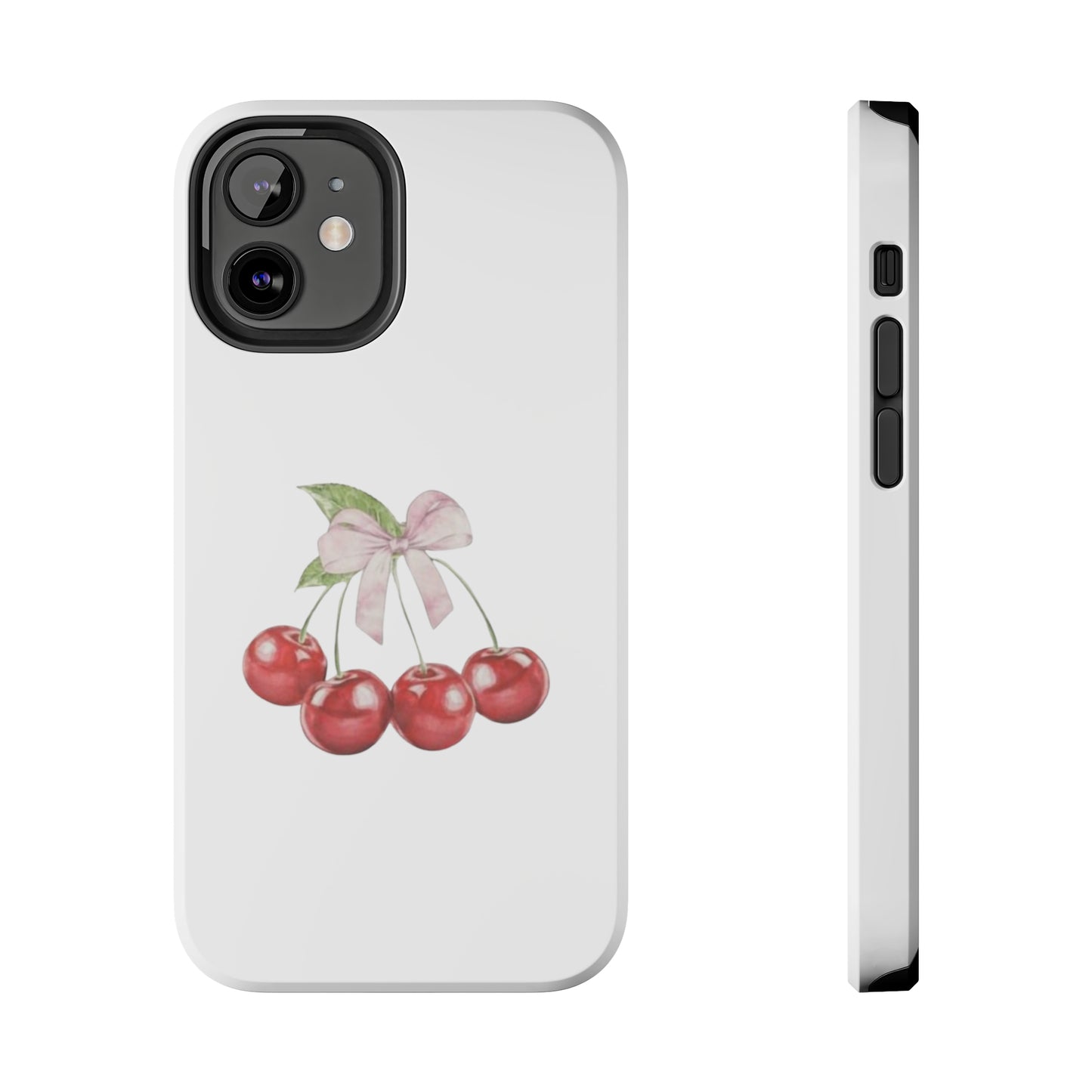 Cherries With Ribbon Aesthetic Tough Phone Cases