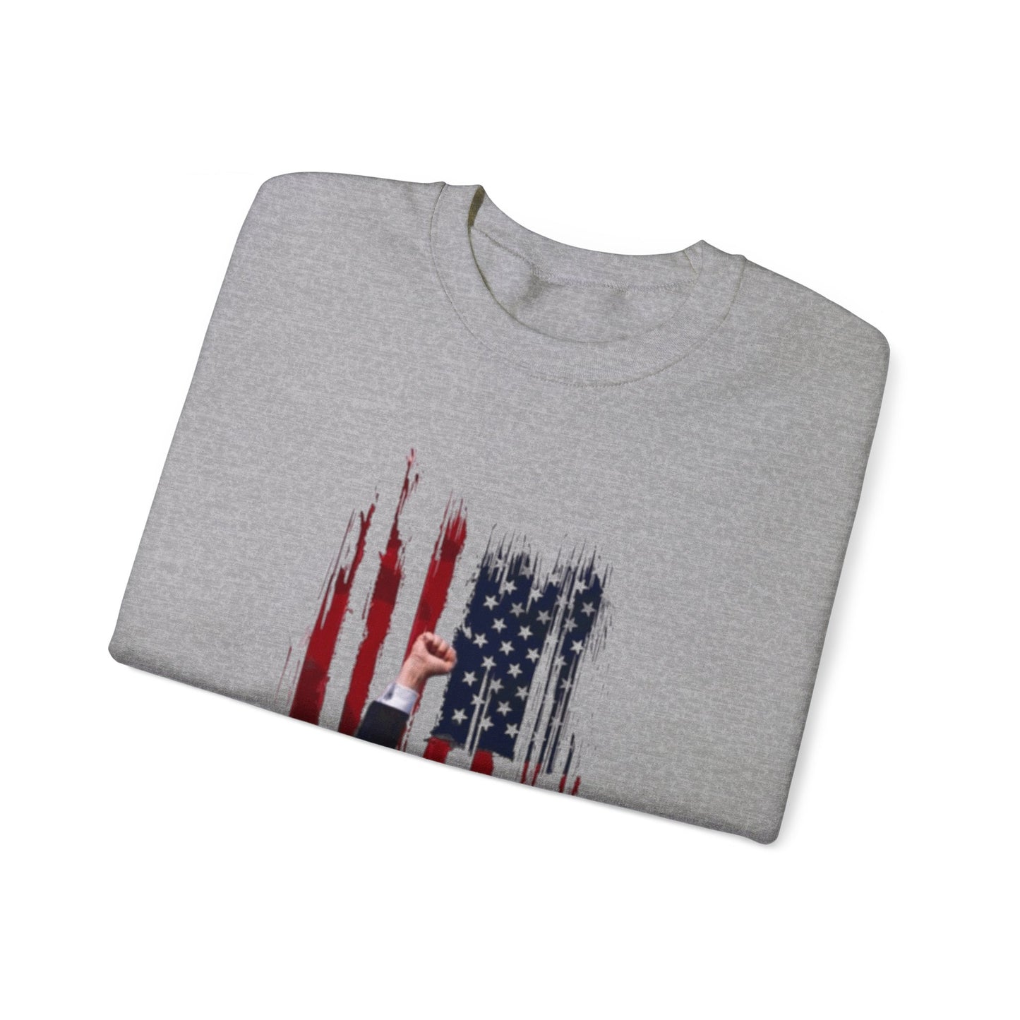 Vertical Flag Assassination Attempt Unisex Crewneck Sweatshirt