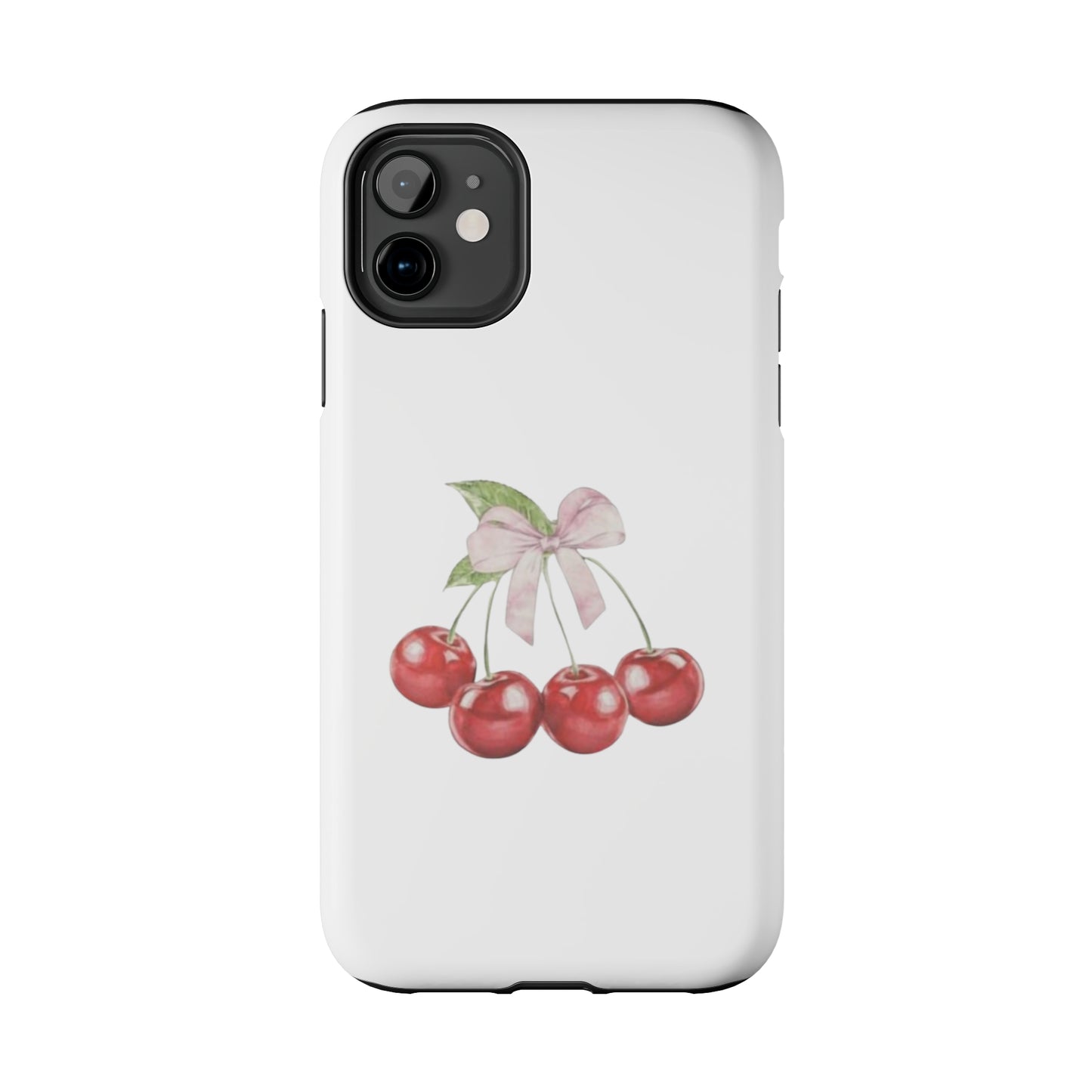 Cherries With Ribbon Aesthetic Tough Phone Cases