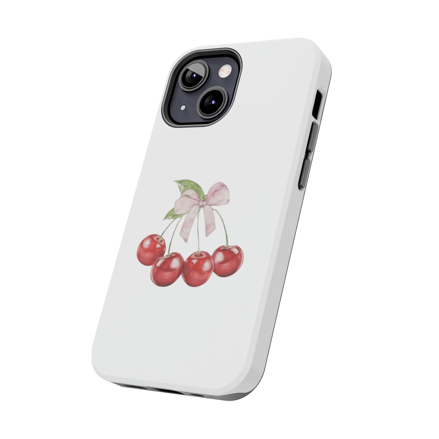 Cherries With Ribbon Aesthetic Tough Phone Cases