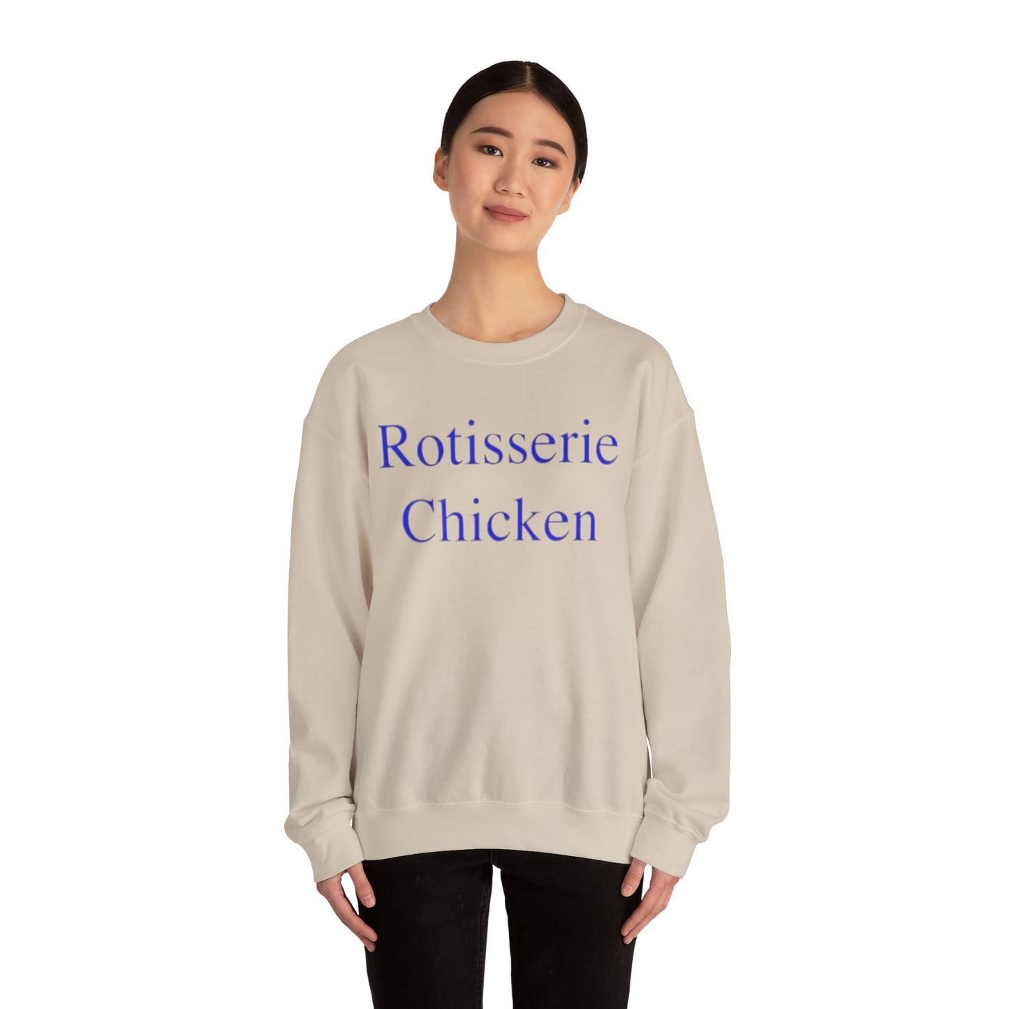 Rotisserie Chicken Adult Unisex Crewneck,  Gift Shirt, Parody crewneck