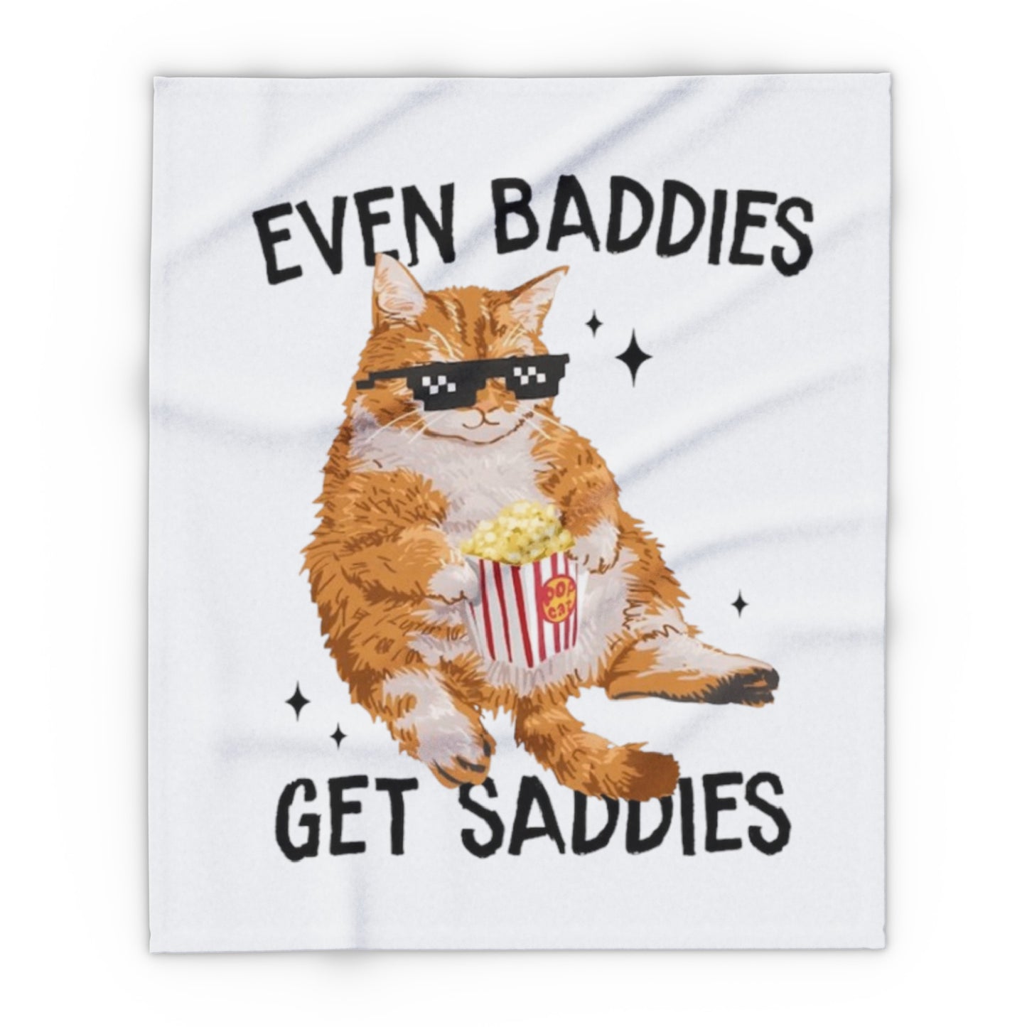 Even Baddies Get Saddies Arctic Fleece Blanket