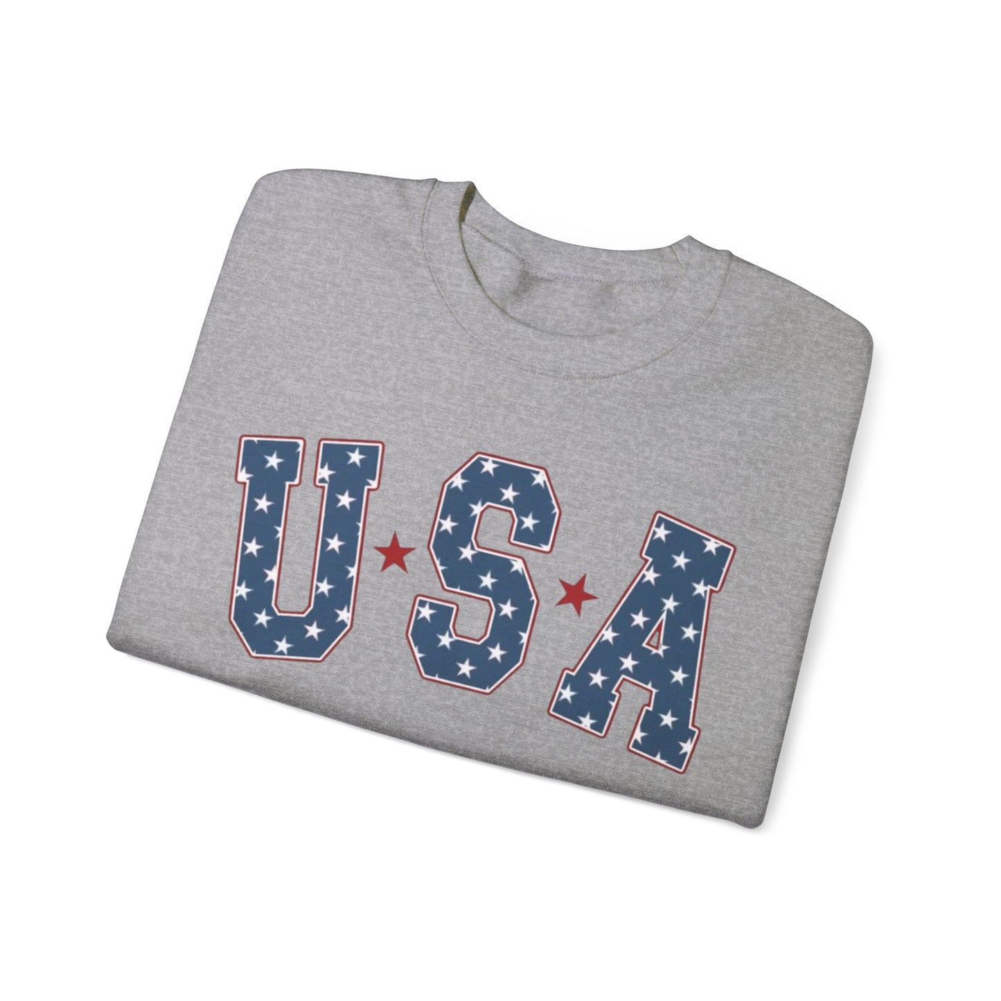 USA Starry Letters Crewneck Unisex Crewneck Sweatshirt