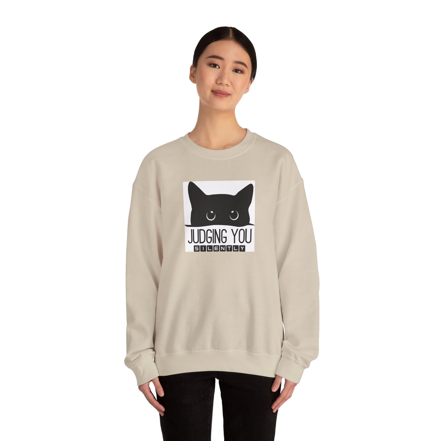 Judging You Silently  Unisex Crewneck Sweatshirt