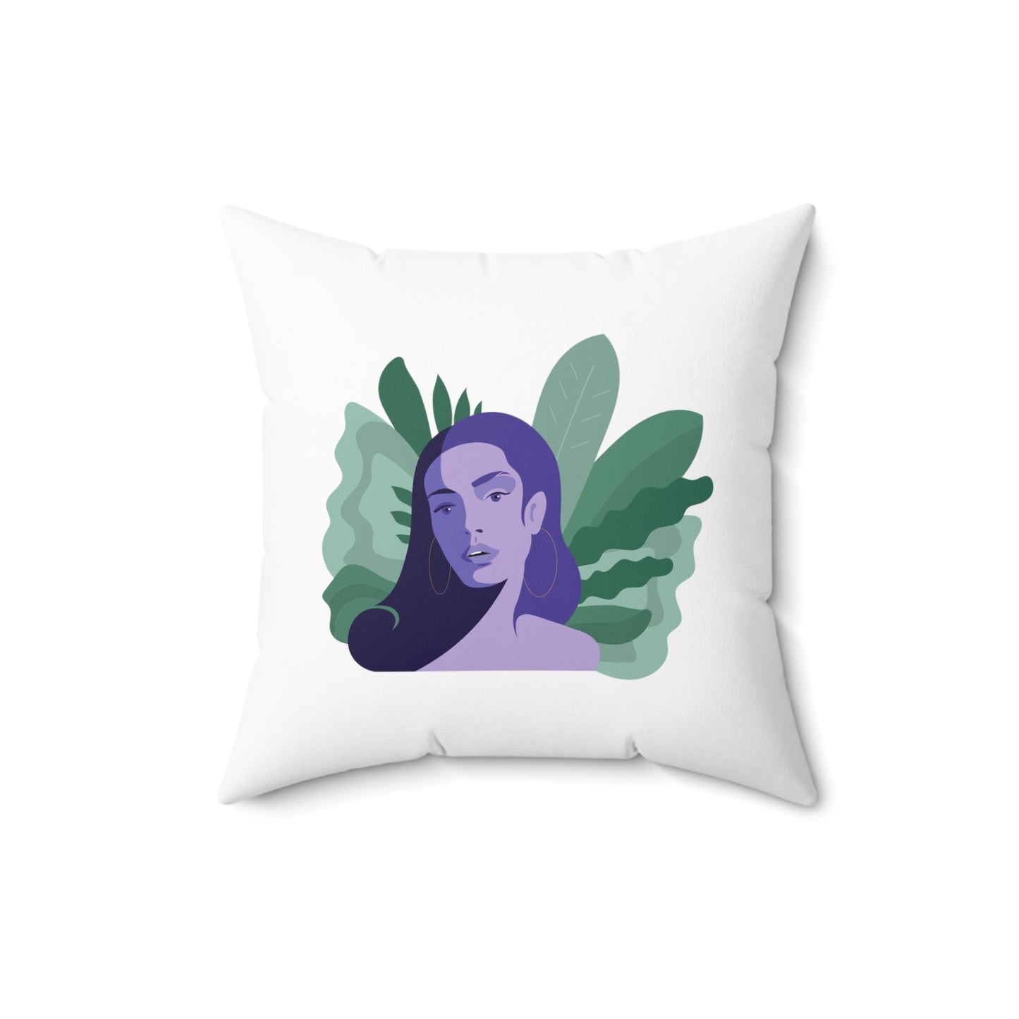 Artistic Women Aesthetic Polyester Square Pillow