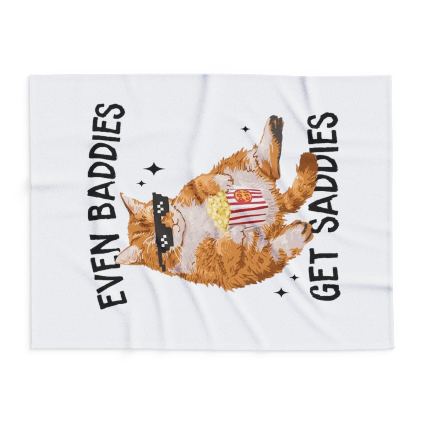 Even Baddies Get Saddies Arctic Fleece Blanket