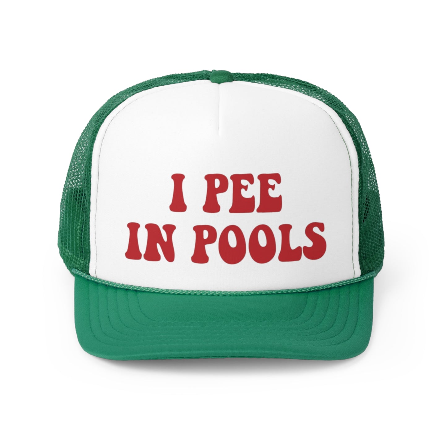 I Pee In Pools Trucker Caps