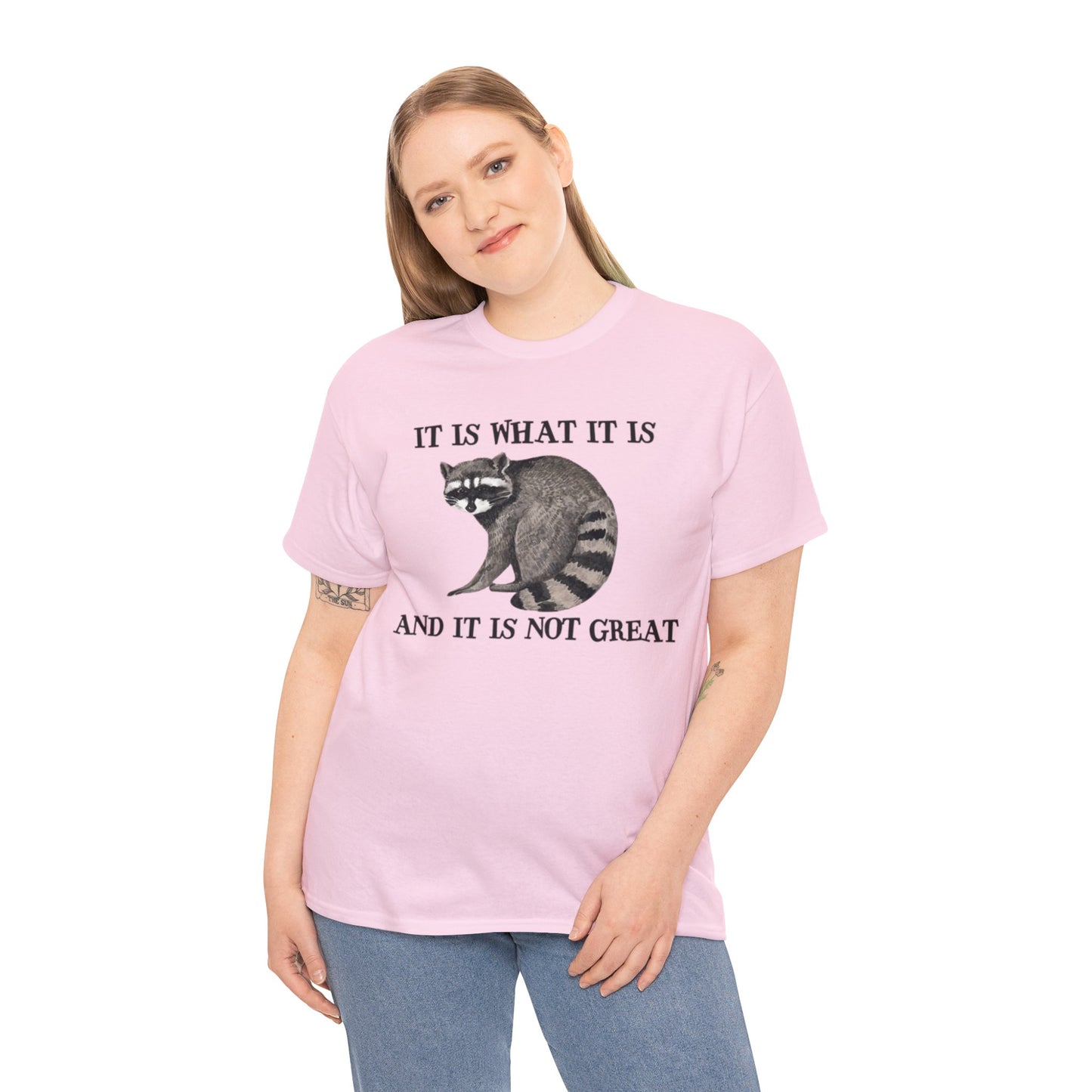 It Is What It Is, And It Is Not Great Adult Unisex Shirt, Funny Racoon Shirt