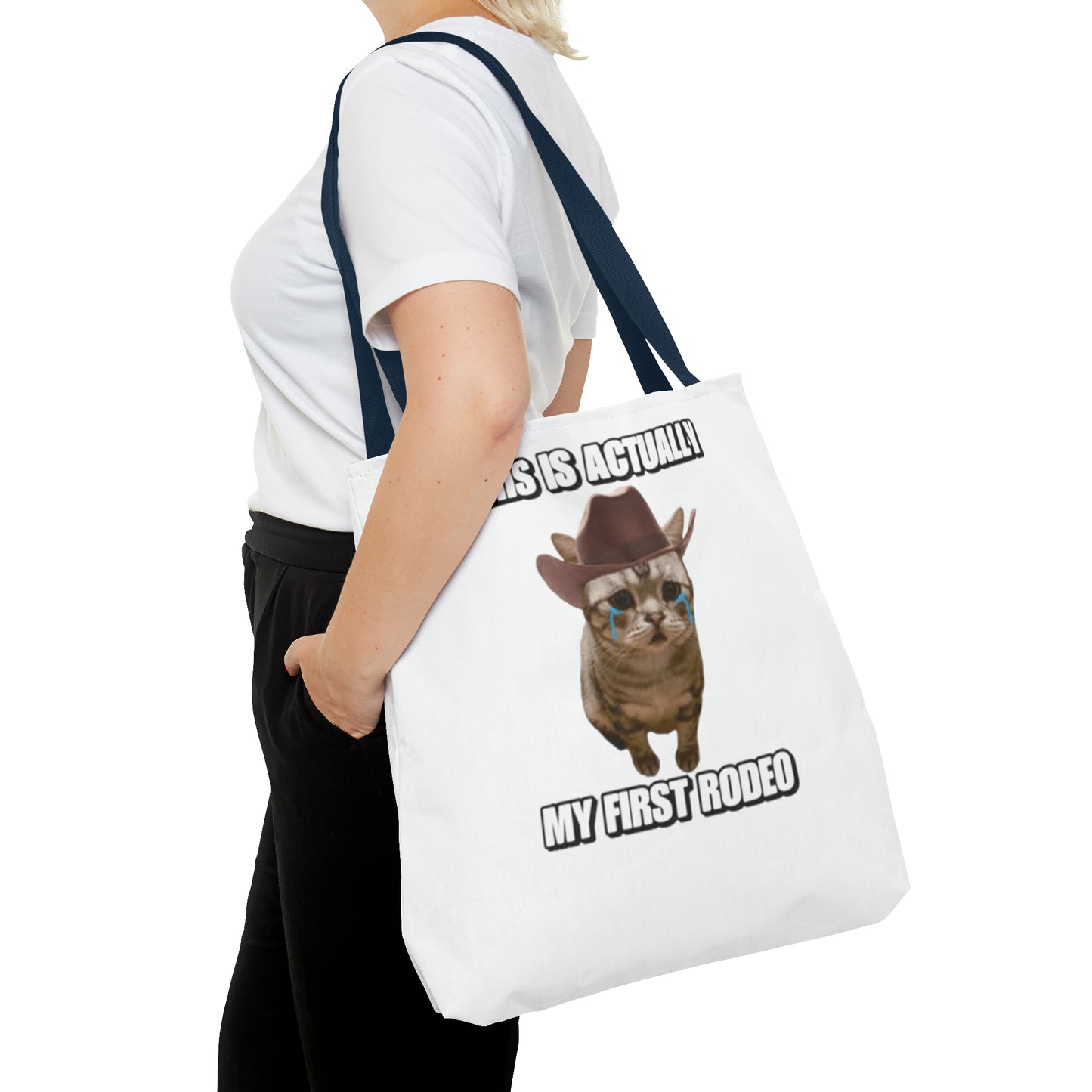 This Is Actually My First Rodeo Today Meme Tote Bag