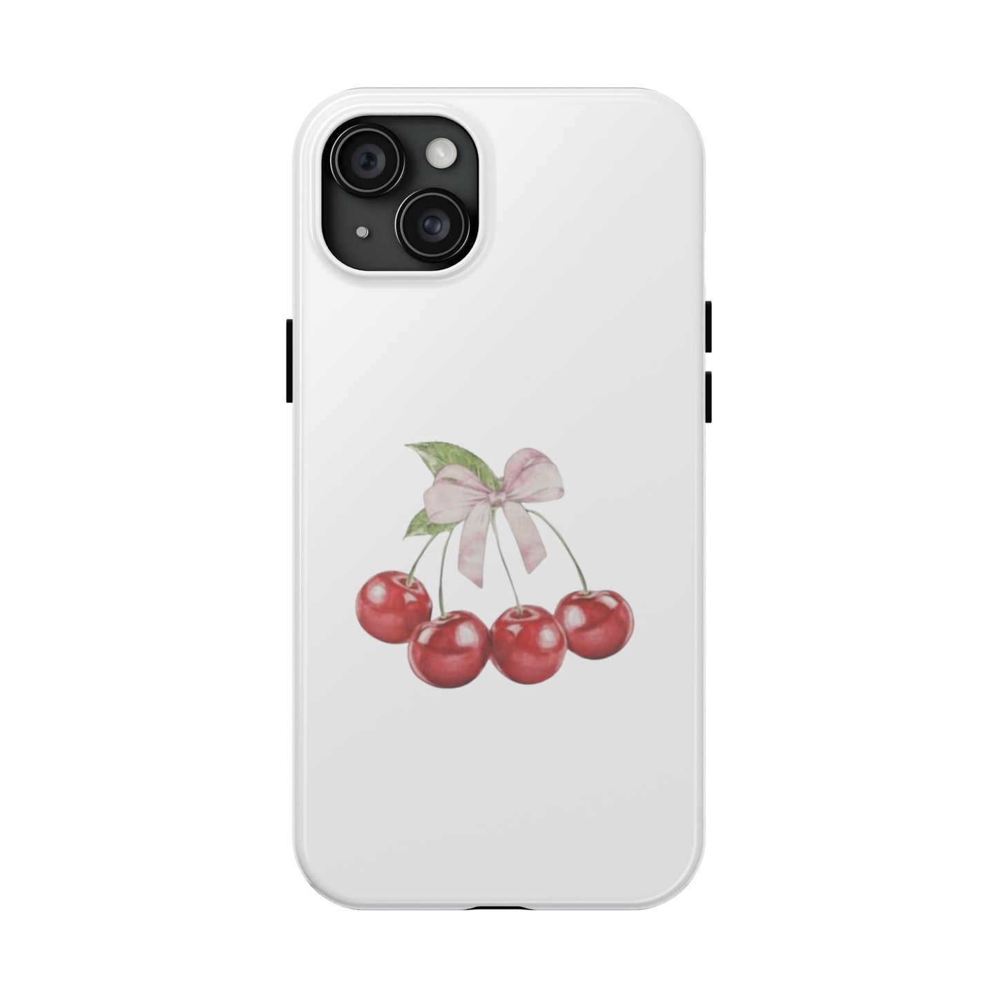 Cherries With Ribbon Aesthetic Tough Phone Cases