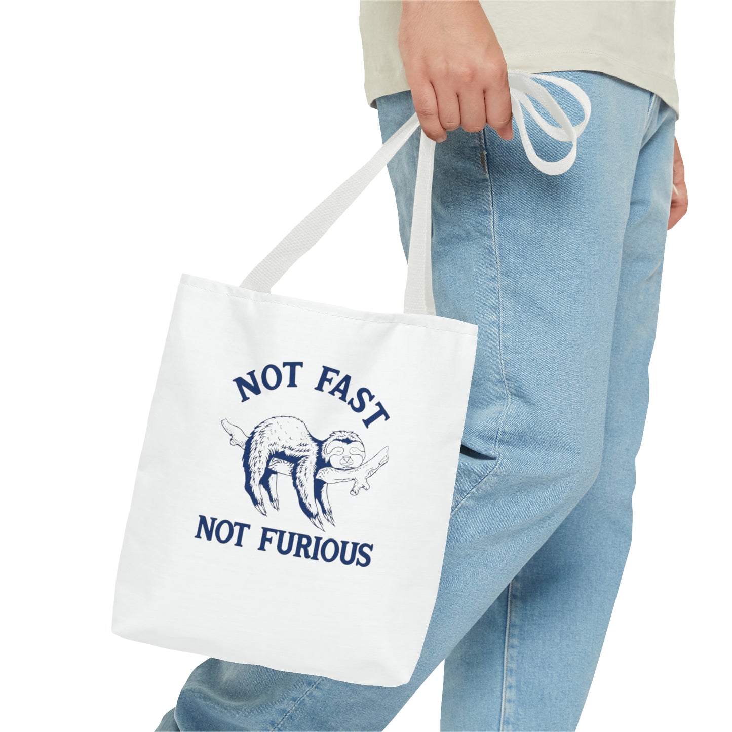 Not Fast Not Furious Meme Tote Bag